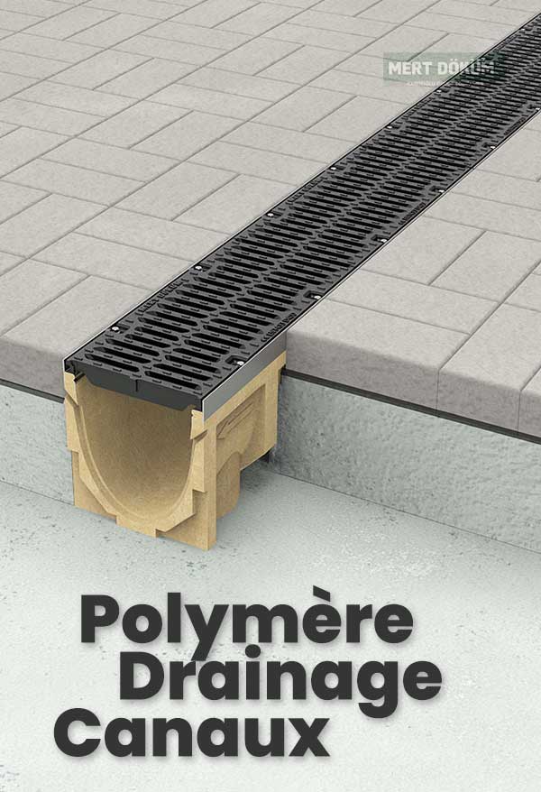 Canaux de drainage en polymère