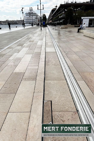 Polymer Drainage Channel and Stainless Steel Fugue Drainage Grille