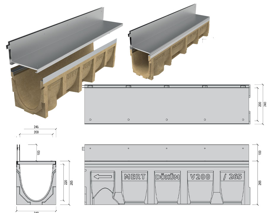 Polymer Concrete Drainage Channel